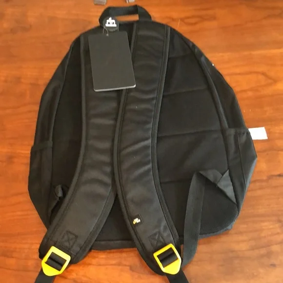 Nike Air Jordan Jumpman Black Yellow Backpack 13" Laptop 9A0551 023 School Bag